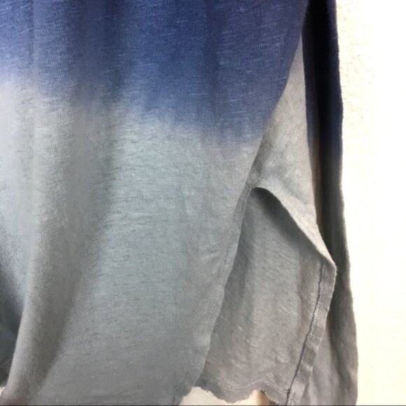 We The Free Crop Top Free People Oversized Stary Night Long Sleeve SZ M - Picture 6 of 8